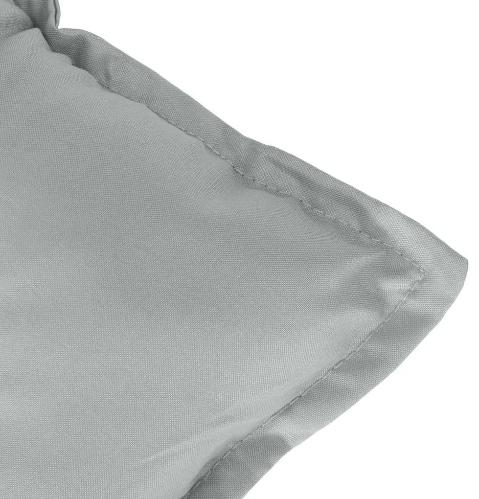 2 db melange világosszürke szövet kerti padpárna 100 x 50 x 7cm