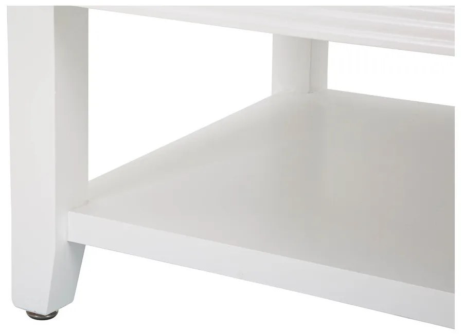 Fehér jegenyefenyő dohányzóasztal 60x90 cm Shine – Mauro Ferretti