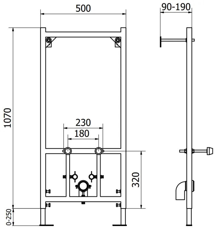 Mexen Fenix B, rejtett bidé modul függő bidével Carmen, fehér, 69935884900