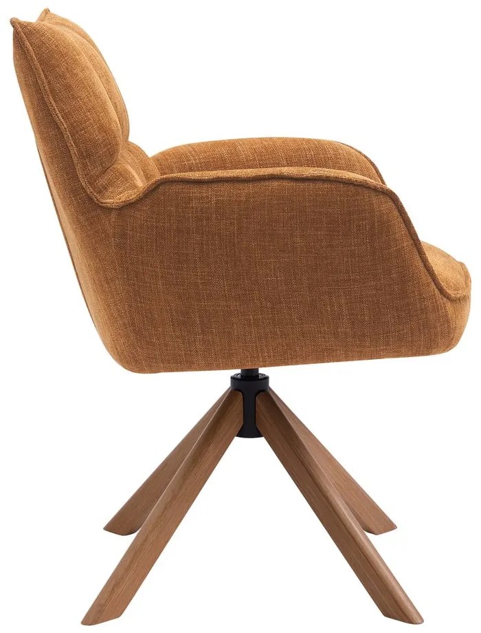 Narancssárga kárpitozott étkezőfotel szett 2 db-os Marilla – Unique Furniture