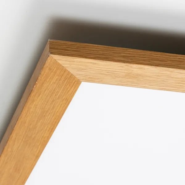 Brilagi - LED Dimmelhető lámpa SLIMFRAME WOOD LED/58W/230V 64x64 cm + távirányító