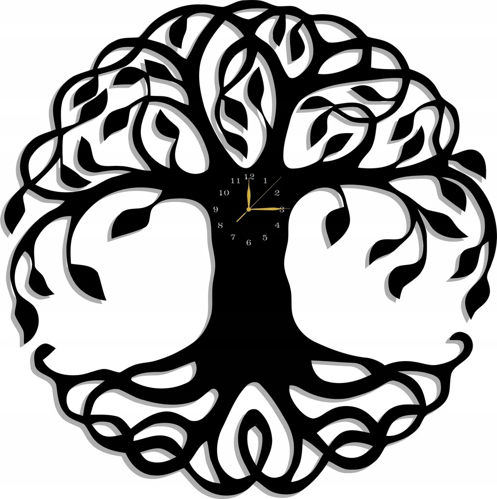 Áttört Fa Falióra 70CM XXL! 17 Szín