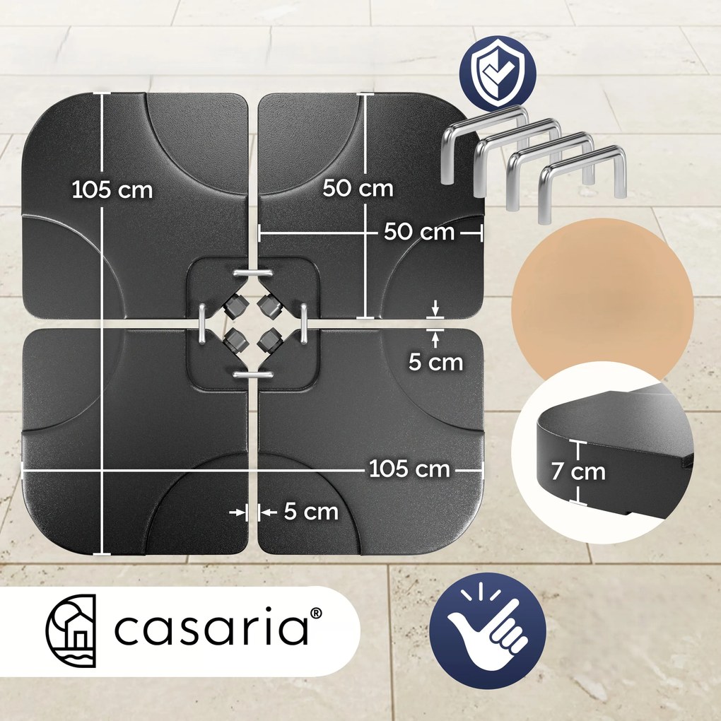 Deuba Súly készlet napernyőhöz 4 db - antracit