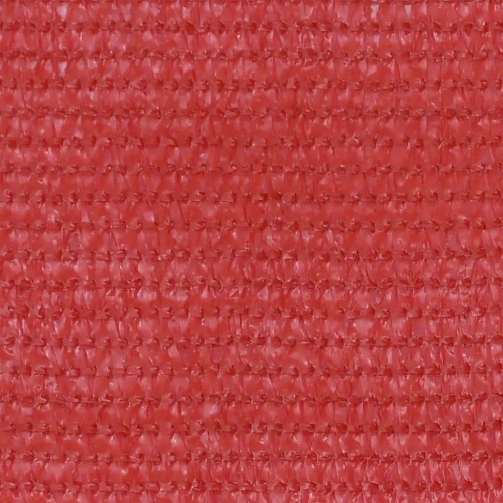 piros HDPE erkélytakaró 120 x 500 cm