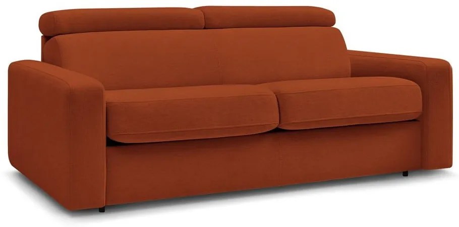 Téglavörös kinyitható kanapé 215 cm Monaco – Bobochic Paris