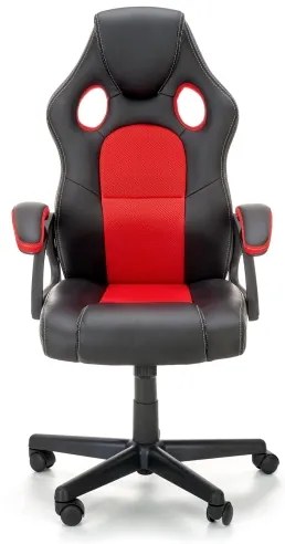 KENU irodai szék, fekete/piros