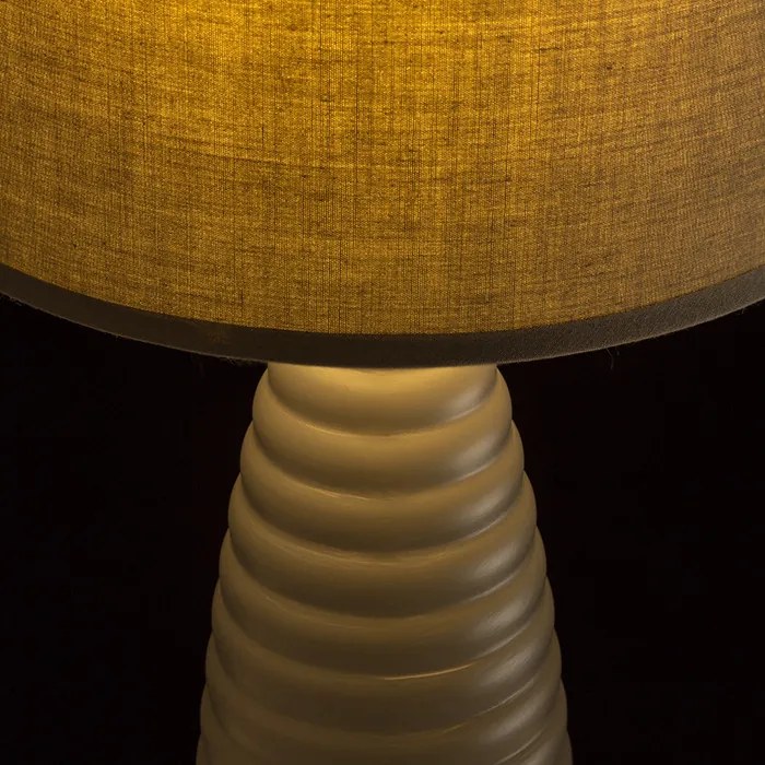 RENDL LAURA asztali lámpa bézsszürke 230V LED E27 15W