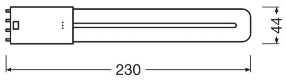 LED Fénycső 2G11/8W/230V 3000K - Osram