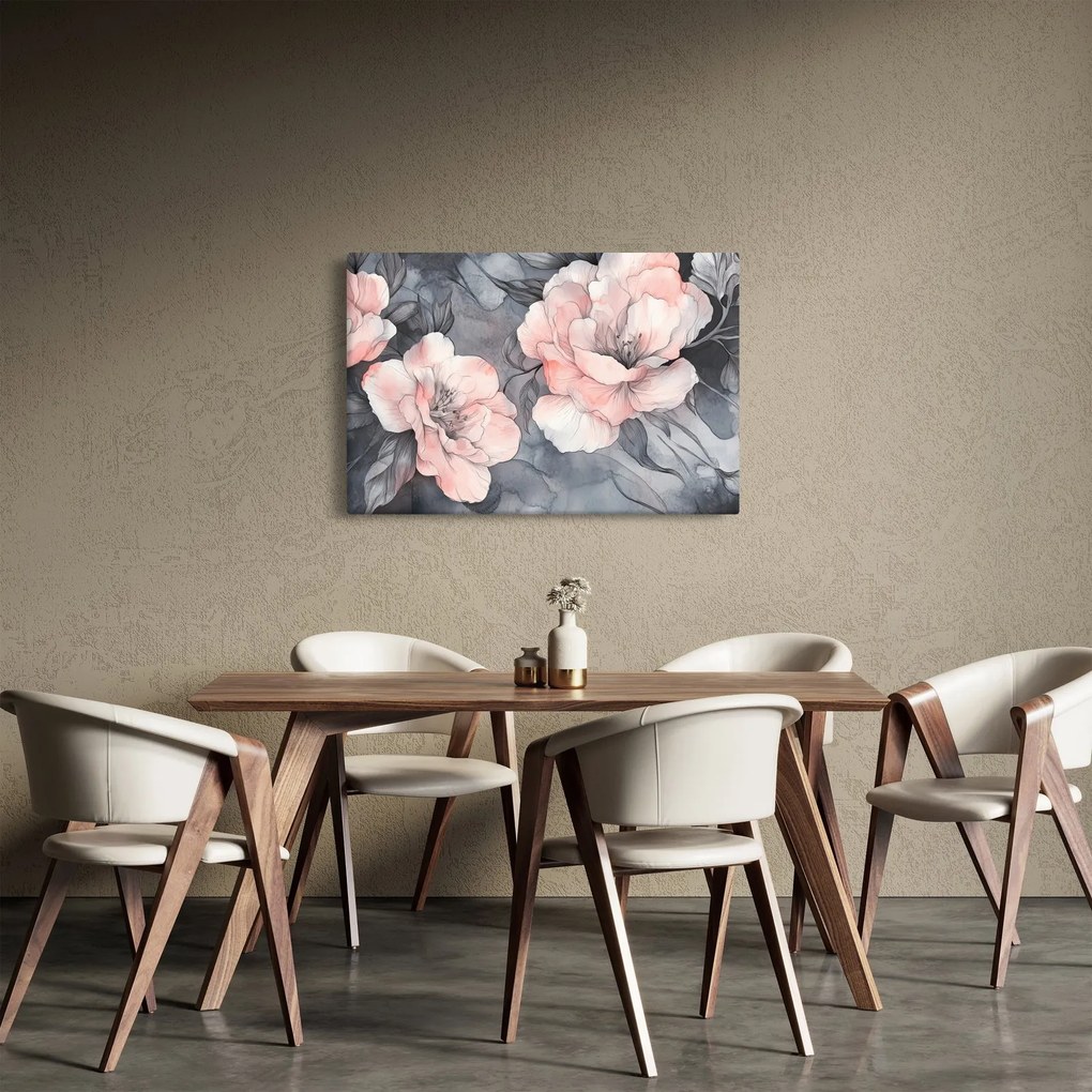 Kép - Virágok vázlata (90x60 cm)