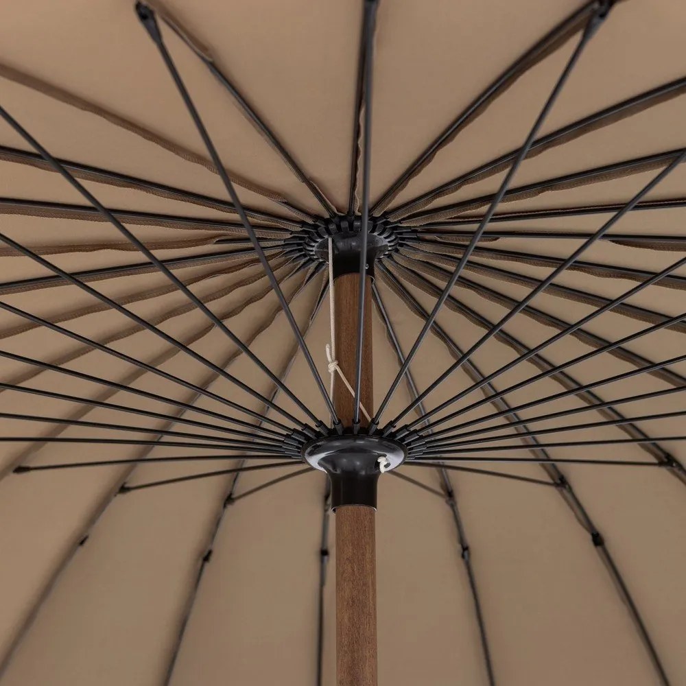 Zöld-bézs napernyő ø 280 cm Monica – WOOOD