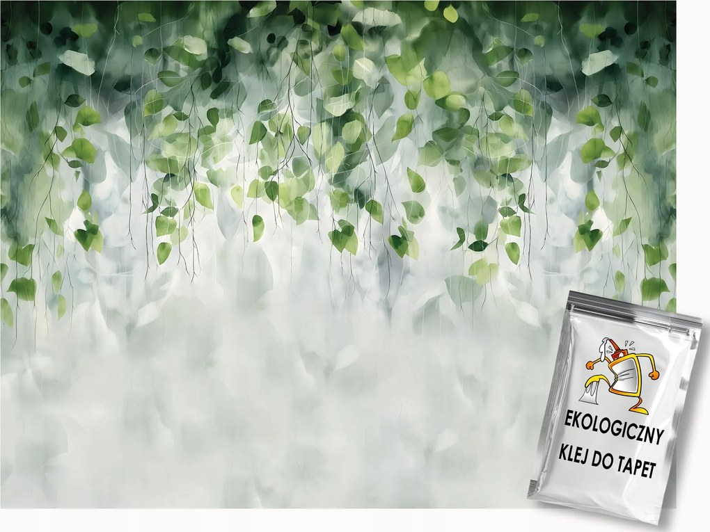 Fotótapéta Flizelina Természet Növényzet Zöld Borostyán Kúszónövény 300x210 ragasztó