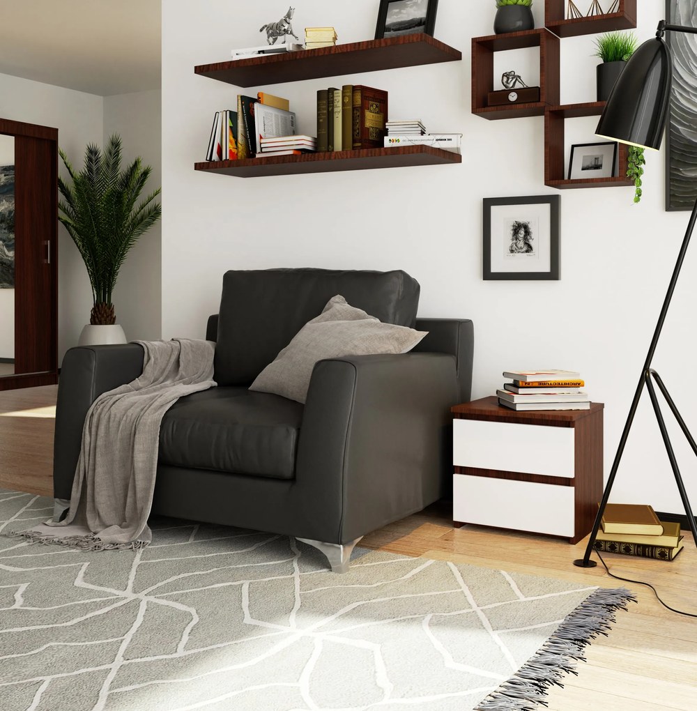 Éjjeliszekrény Cleania CL2 (wenge + fehér). Akció -19%. 1068855