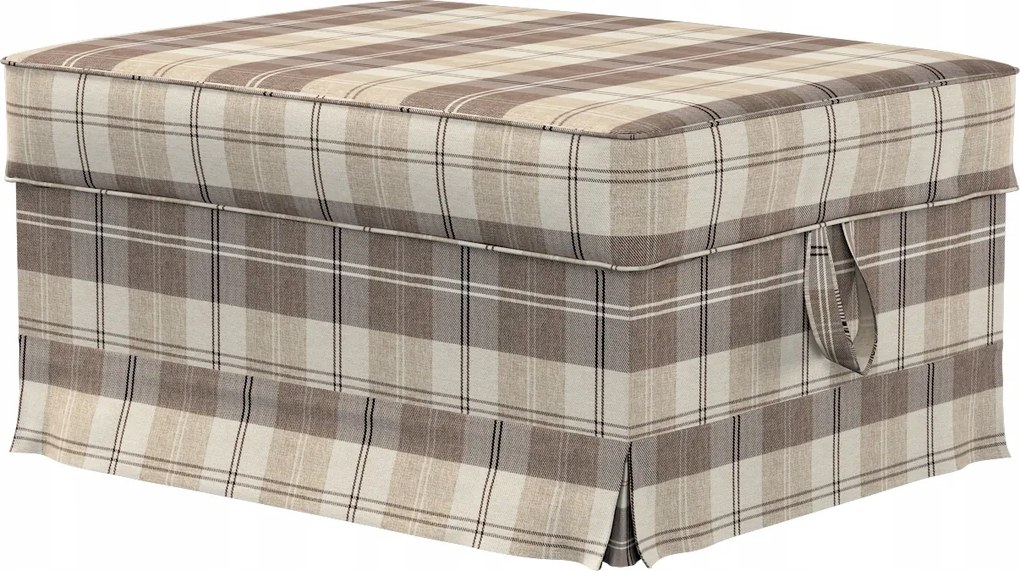 Dekoria Lábtartó huzat Ektorp Bromma Ikea barna