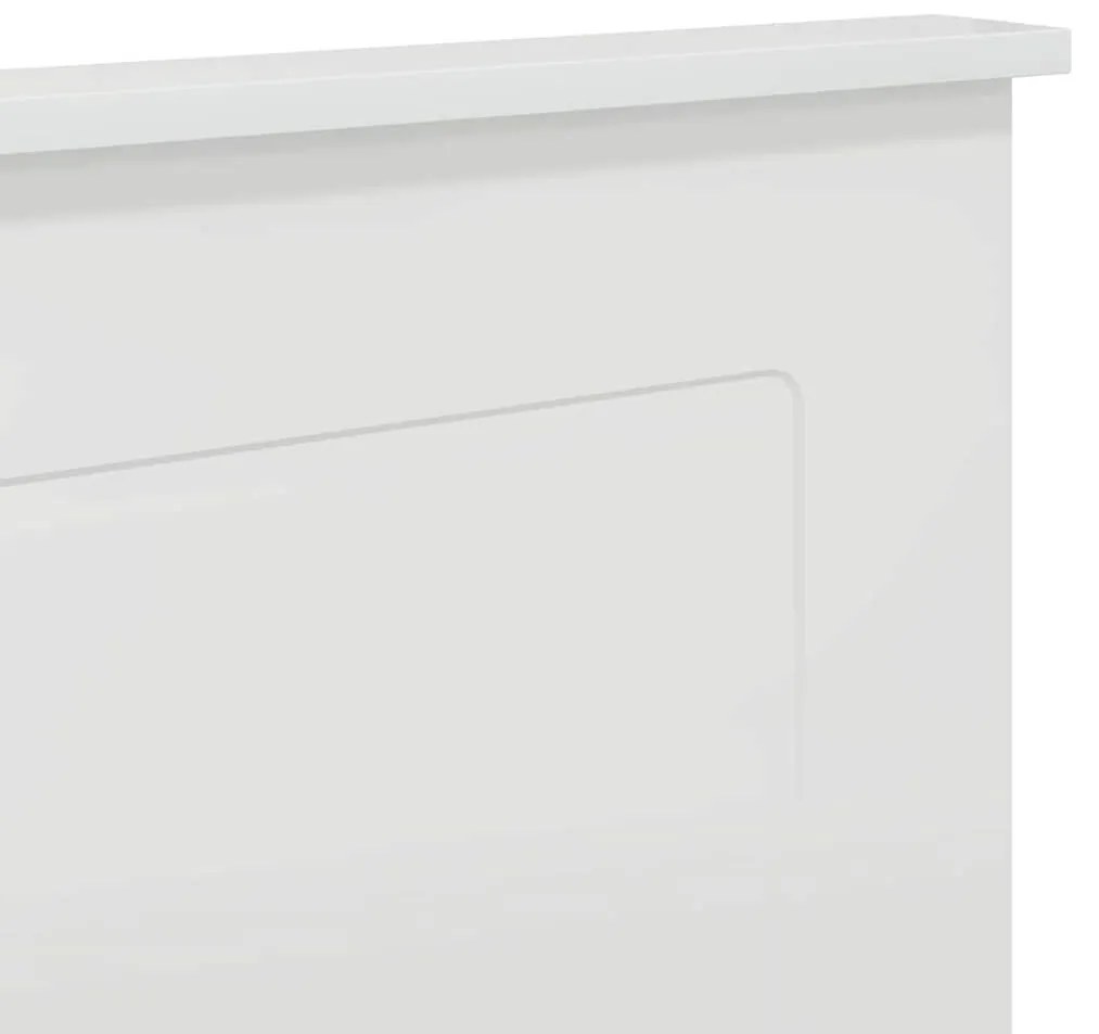 Fejtámla fejtámlával Fényes Fehér 150 cm Faanyag