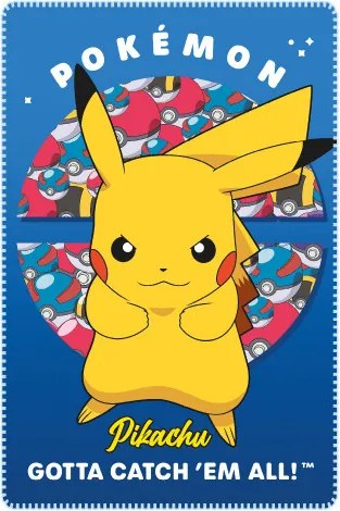 Pokémon Catch' em All polár takaró 100x150cm