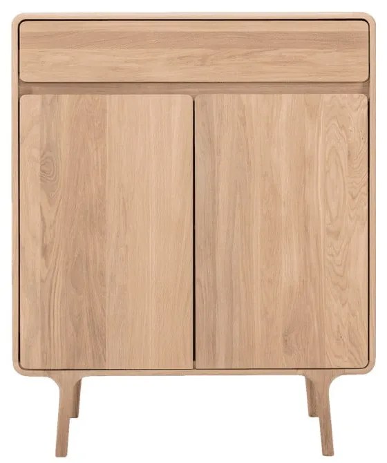 Fawn tömör tölgyfa komód fiókkal - Gazzda