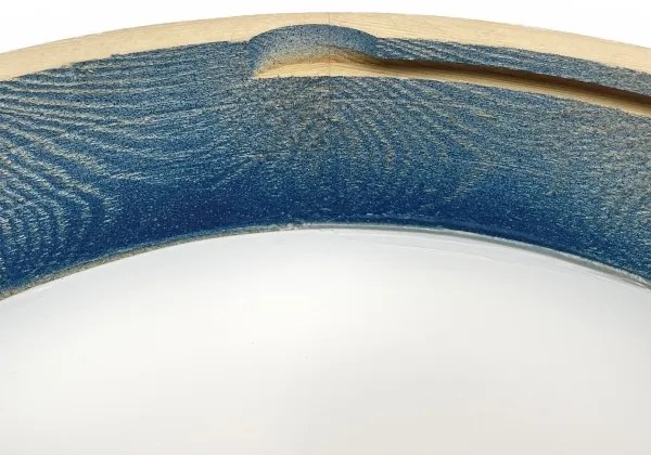 Brilagi - PINO mennyezeti lámpa 3xE27/15W/230V fenyő/kék átm. 47,5 cm