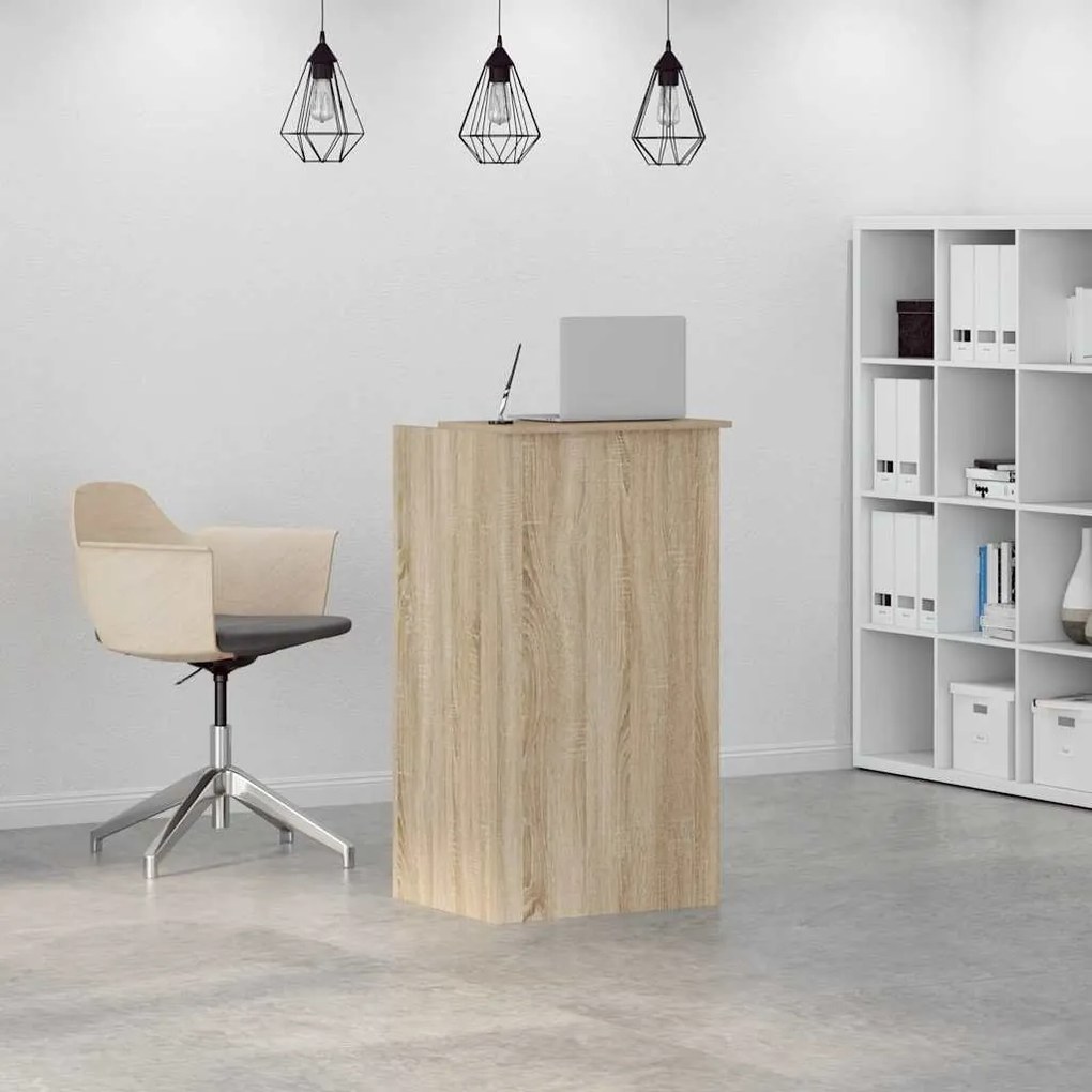 recepciós pult sonoma tölgy 55x50x103,5 cm szerelt fa
