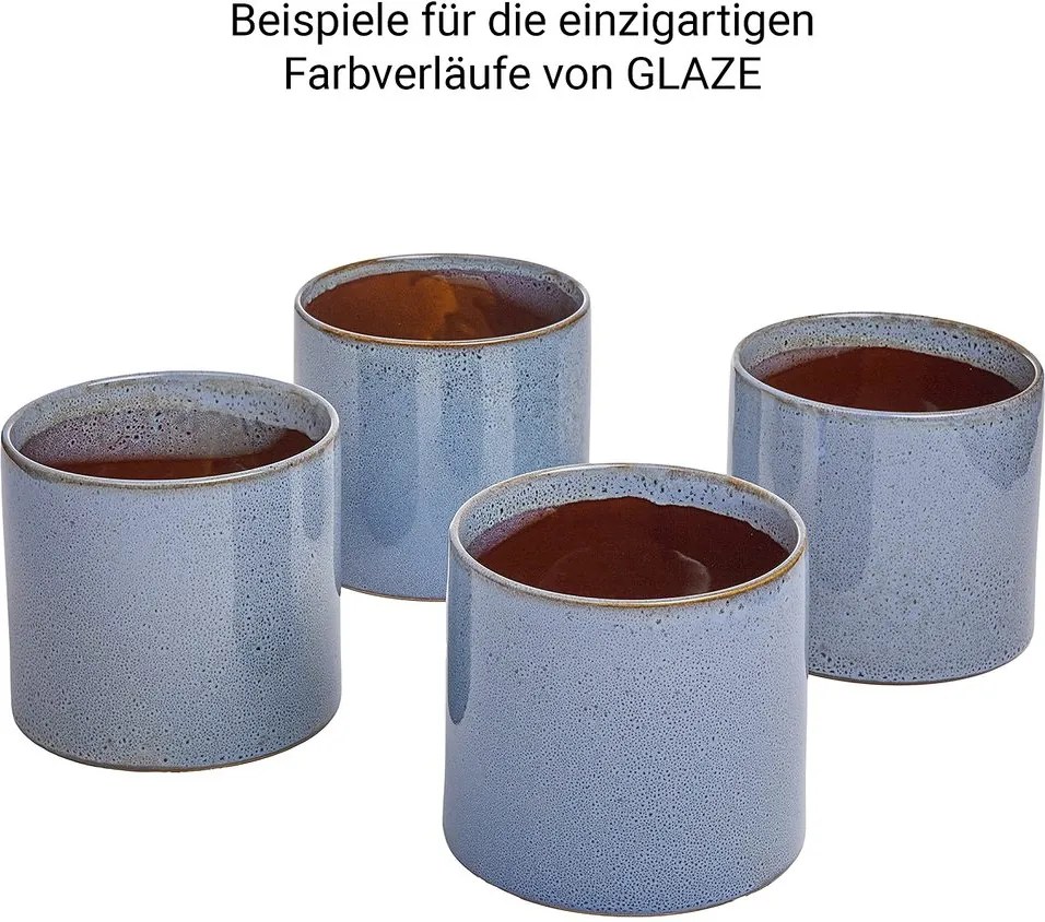 GLAZE kaspó, zöld Ø17cm