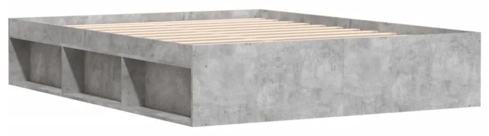 betonszürke ágykeret 160 x 200 cm