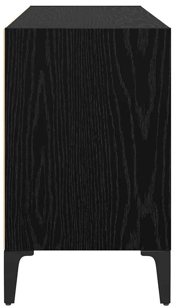 vidaXL TV szekrény garnitúra Fekete 69,5 x 30 x 50 cm Faanyag