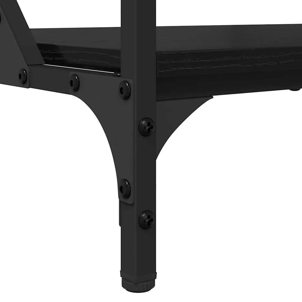 Dohányzóasztal Fekete tölgy 70x50x50cm Faanyag