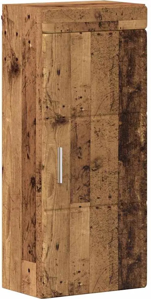 vidaXL Fürdőszobai faliszekrény TULUM Öreg fa 37 x 24,5 x 86 cm