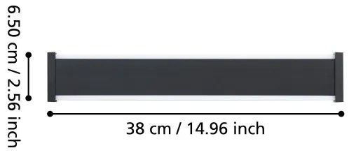 Eglo 900676 - LED Kültéri fali lámpa NEVIANO 2xLED/3,7W/230V 3000K IP55