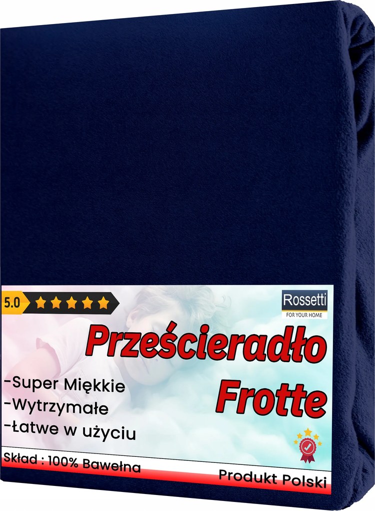 Frotit Lap Törlésvel 80x160 cm Szörgy Navy