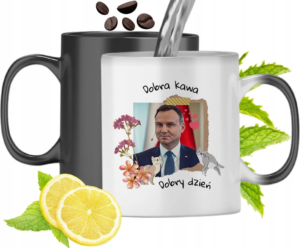 Duda András Színváltó Mágikus Bögre fényképes nyomtatással