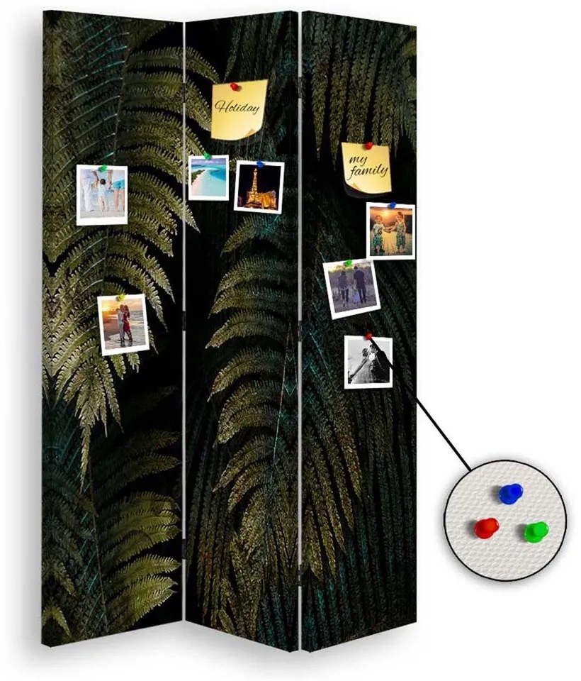 Gario Paraván Leaf in the Dark Méret: 110 x 170 cm, Kivitelezés: Forgó paraván 360°