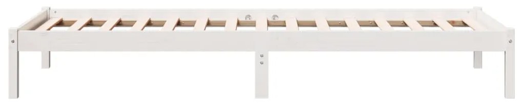 fehér tömör fenyő extra hosszú ágykeret matrac nélkül 100x210cm