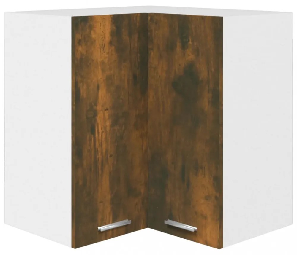 “Lyon” füstös tölgy színű szerelt fa függő sarokszekrény