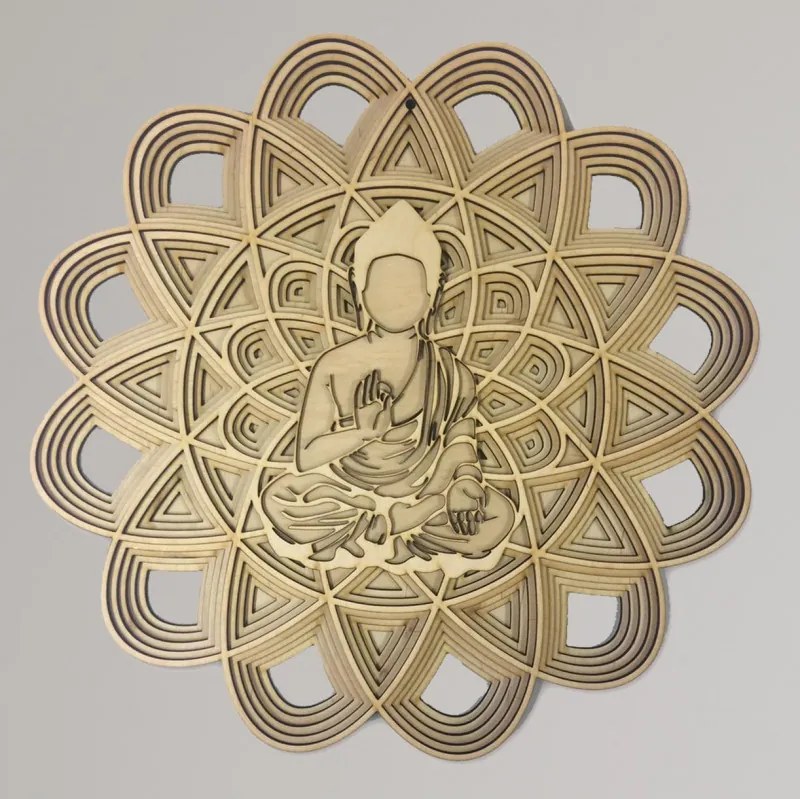 Többrétegű fafestmény | Buddha mandalában
