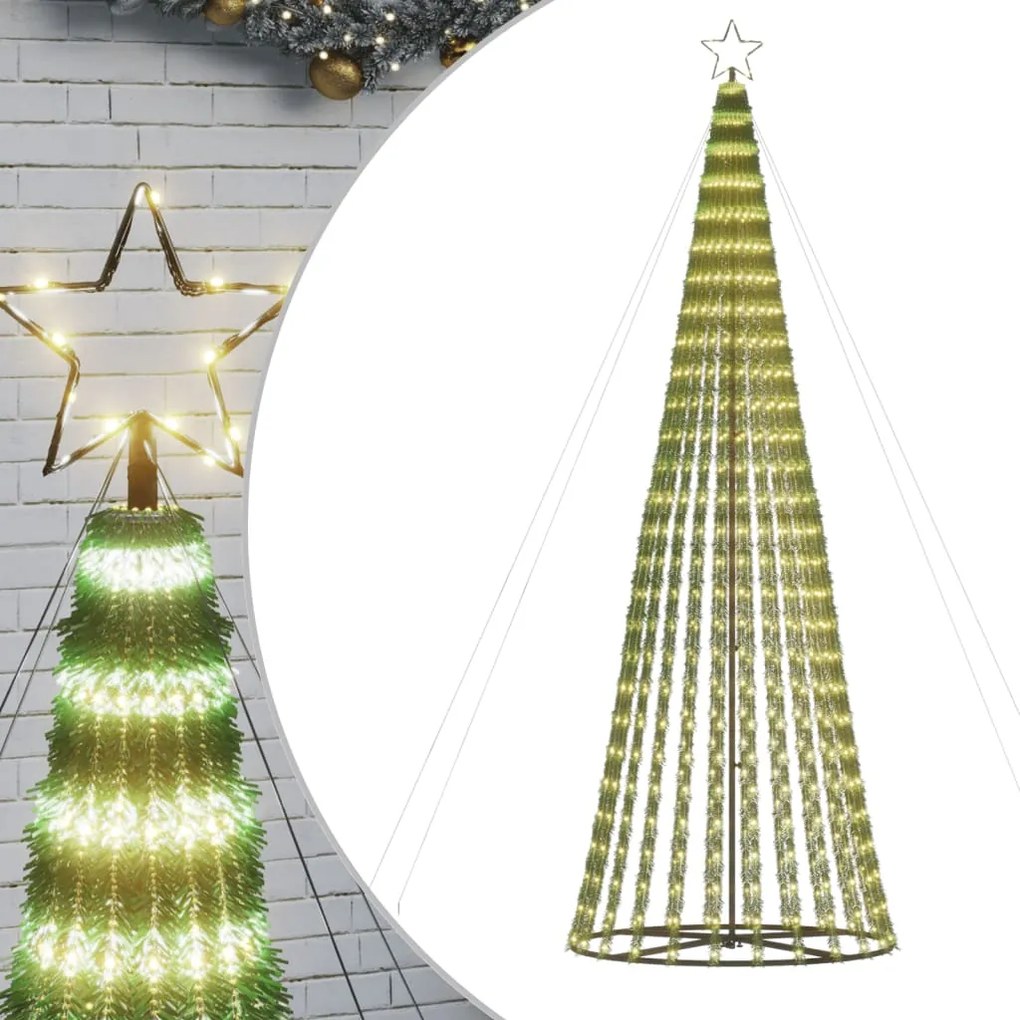 vidaXL meleg fehér LED karácsonyfa 688 LED 300 cm