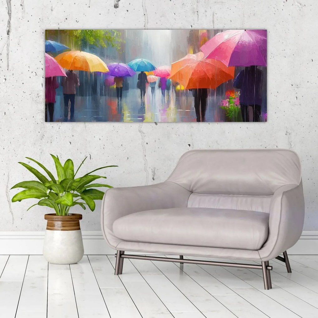 Kép - Esős nap (120x50 cm)