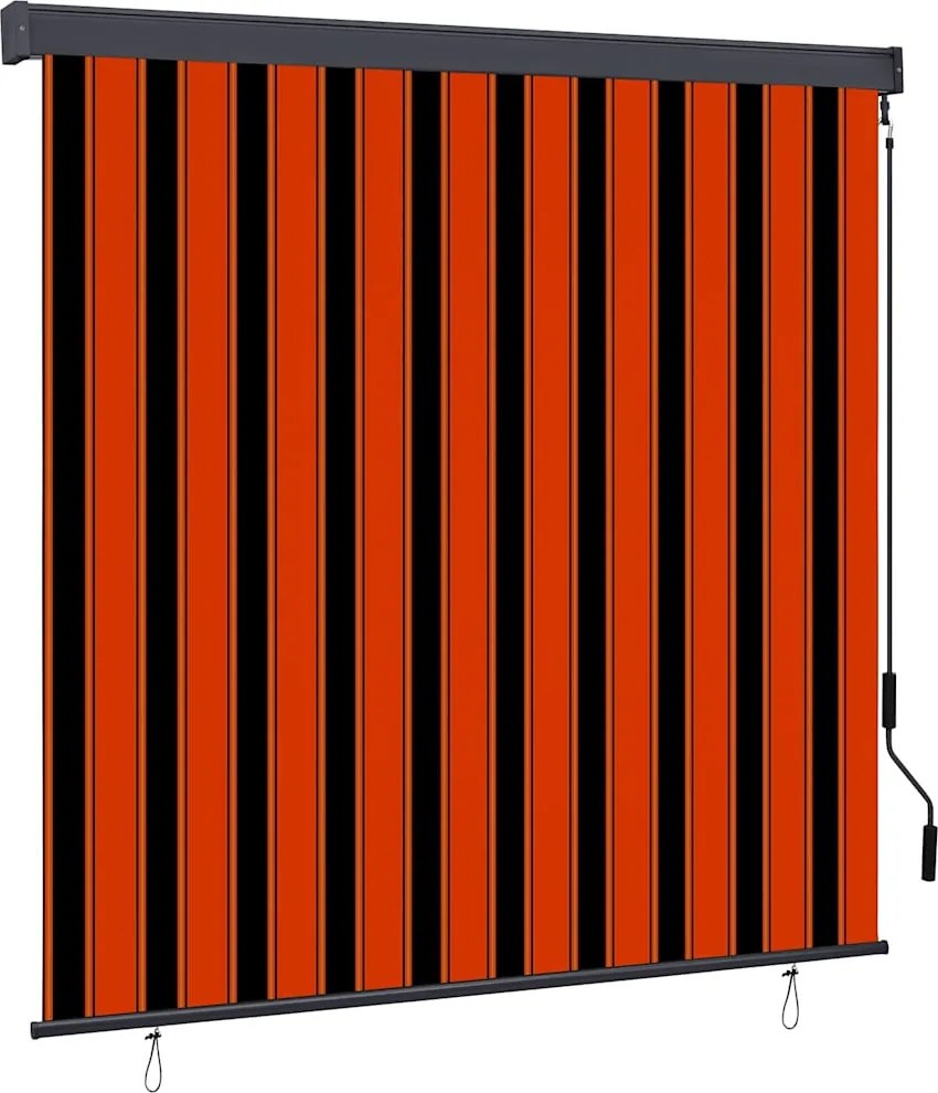 vidaXL Roletta Narancs és Barna 180 x 250 cm Szövet és Alumínium