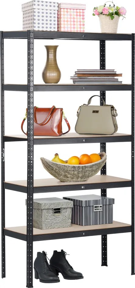 Polcállvány, tölgy/fekete, RADMAN