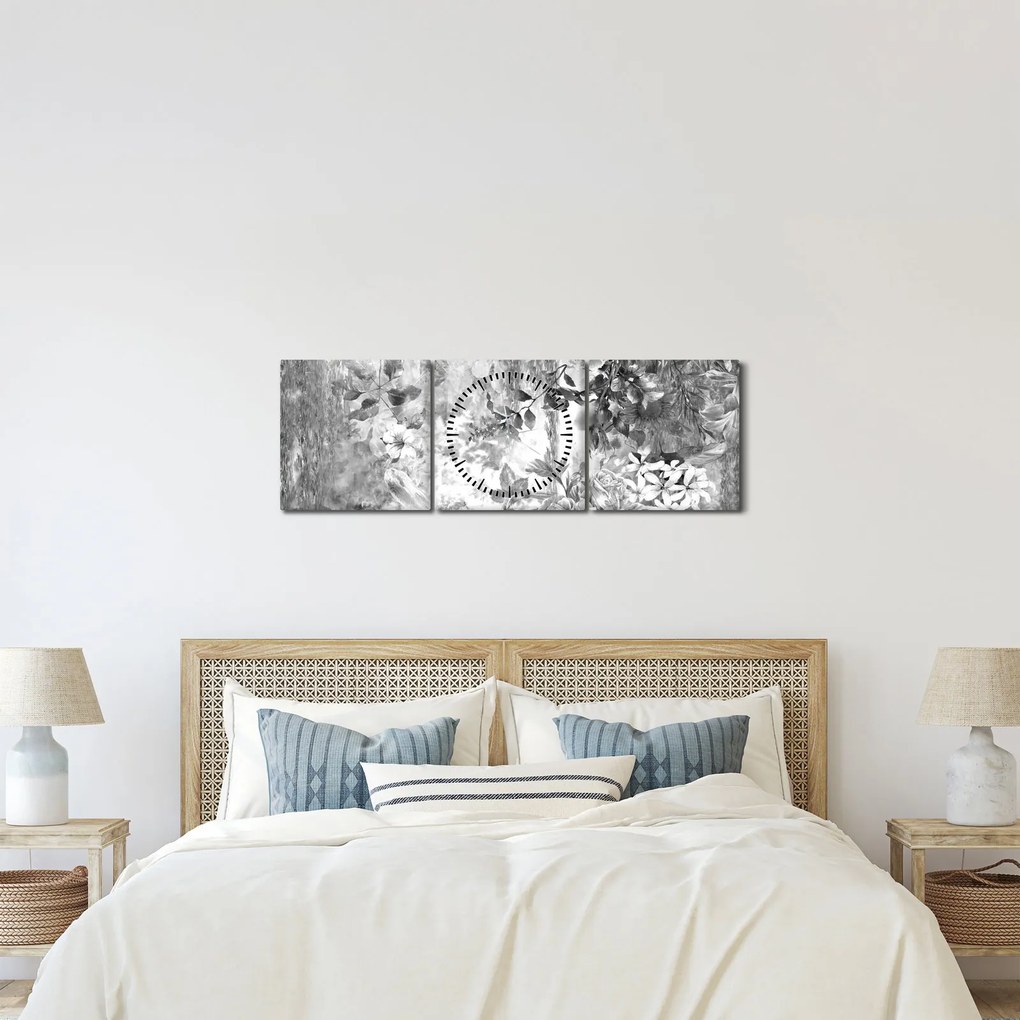 Kép - Romantikus kert (órával) (90x30 cm)