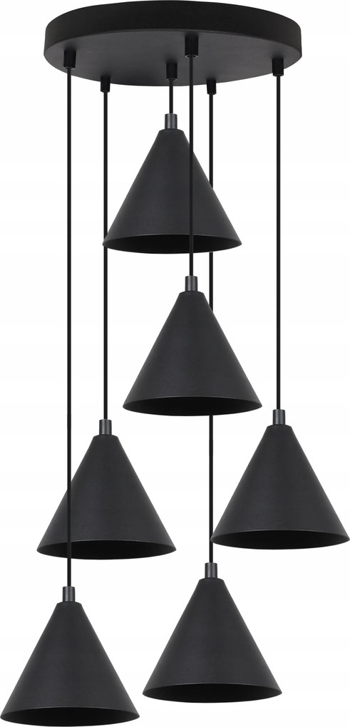 Mennyezeti Lámpa Lógó Csillár Soho Modern Fekete Kúp Az Asztal Felett E14