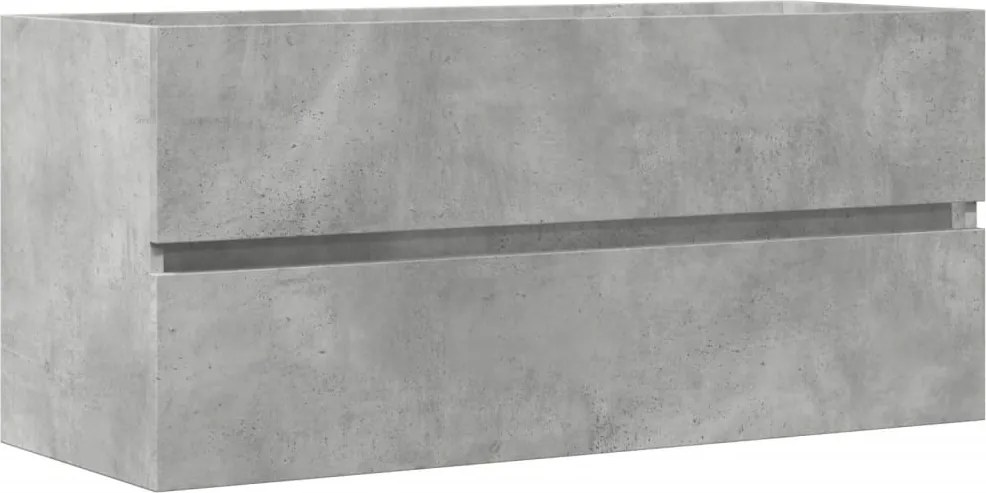 vidaXL betonszürke szerelt fa mosdószekrény 100 x 38,5 x 45 cm