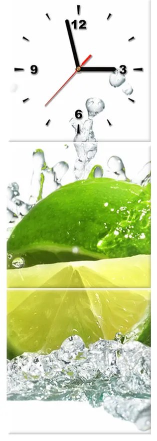 Gario Órás falikép Zöld lime - 3 részes Méret: 90 x 70 cm