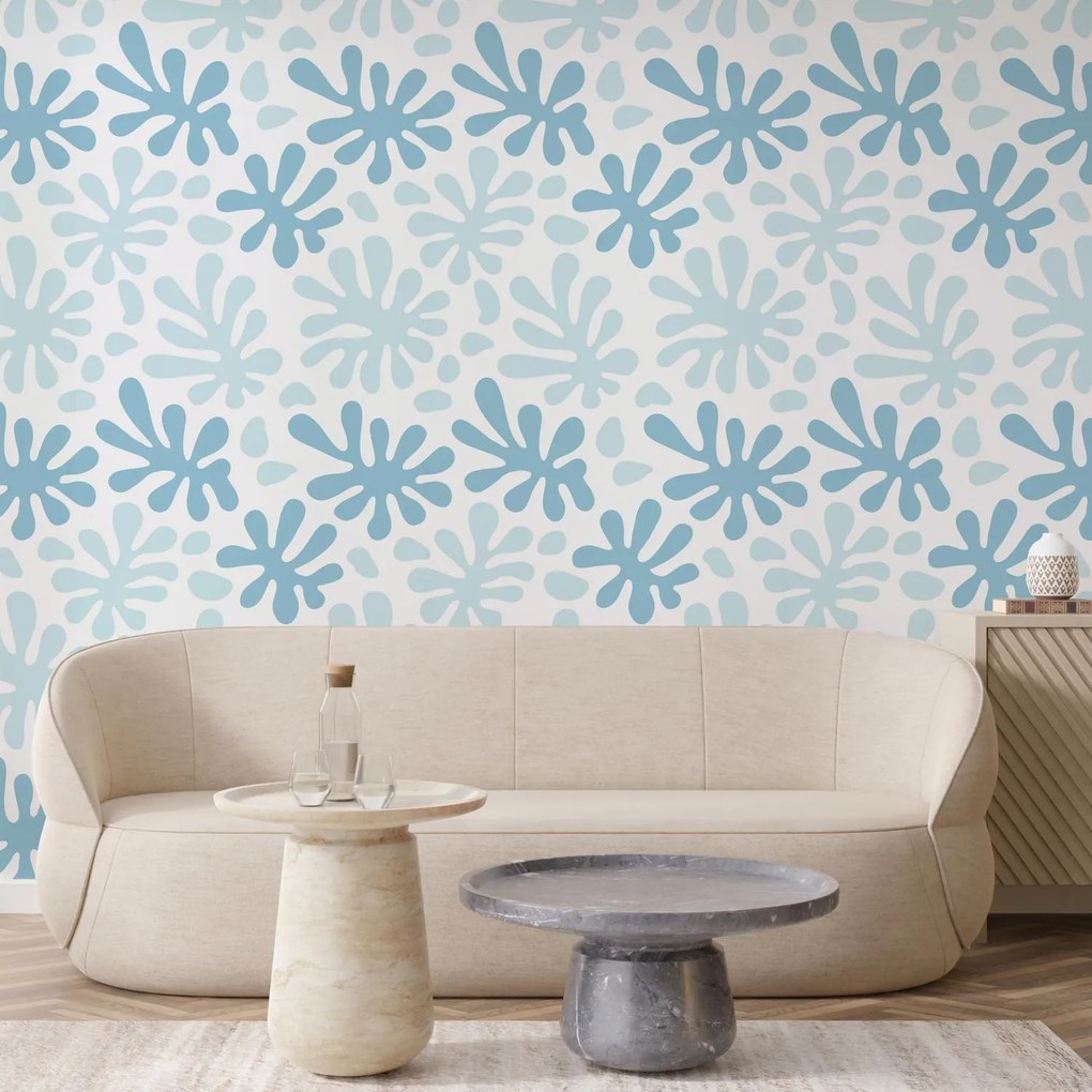 Fotótapéta - Kék királyi minta (147x102 cm)