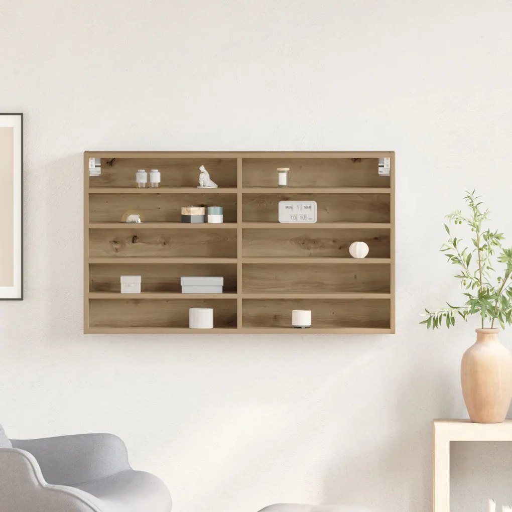 Vitrine Cabinet Artisan Oak 100x15x58 cm Műgyanta Fa