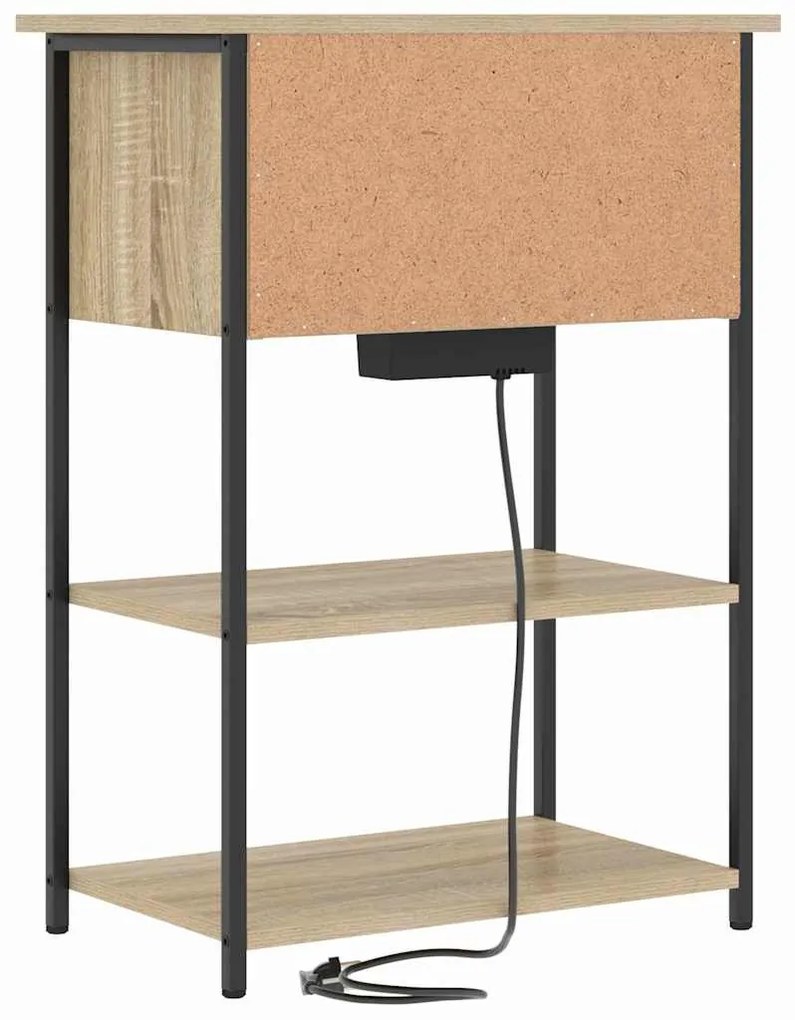 Éjjeliszekrény sonoma tölgy 55 x 31 x 76 cm Faanyag