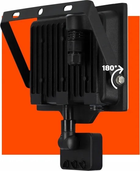 LED kültéri reflektor érzékelővel LED/50W/230V 4500K IP65 fekete