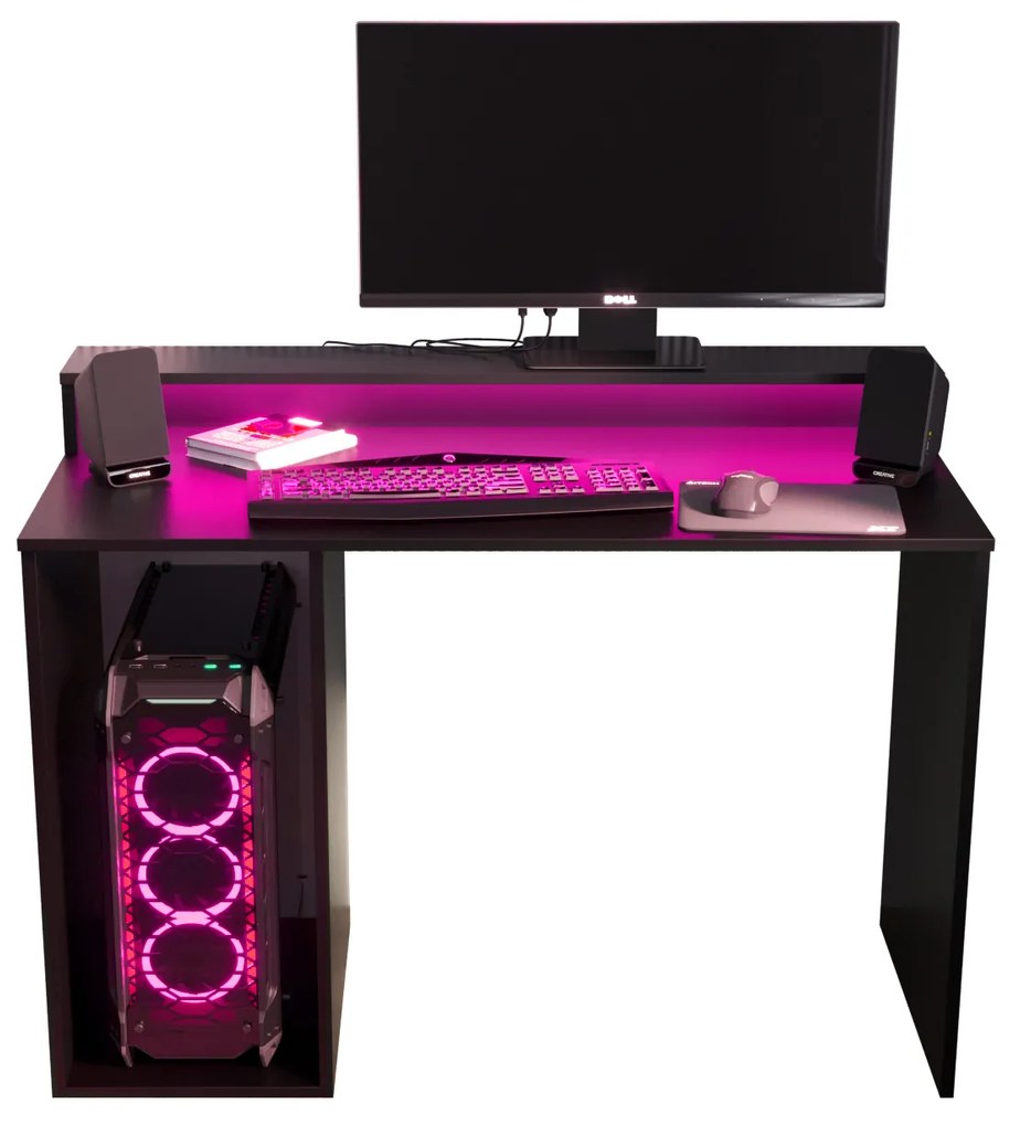 Sarok Gamer PC asztal Garrick 2 (fekete) (LED RGB világítással). Akció -6%. 1064135