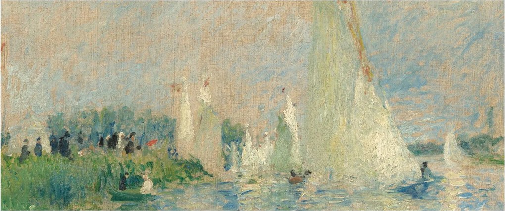 Kép - Auguste Renoir, Regatta at Argenteuil, reprodukciók (120x50 cm)