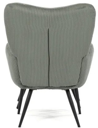 Zöld Corduroy Relax Fotel. AK-L7285 GRN6