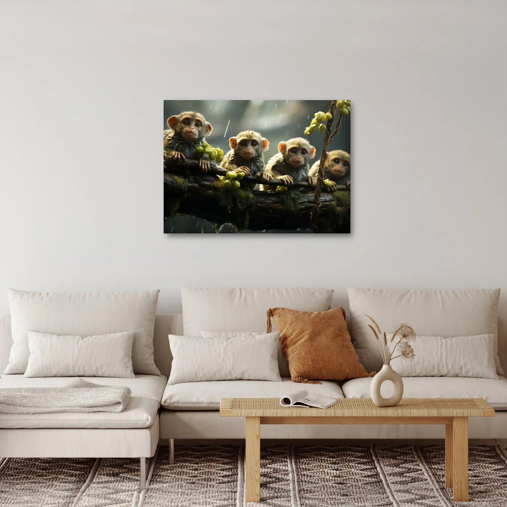 Kép - Majmok (70x50 cm)